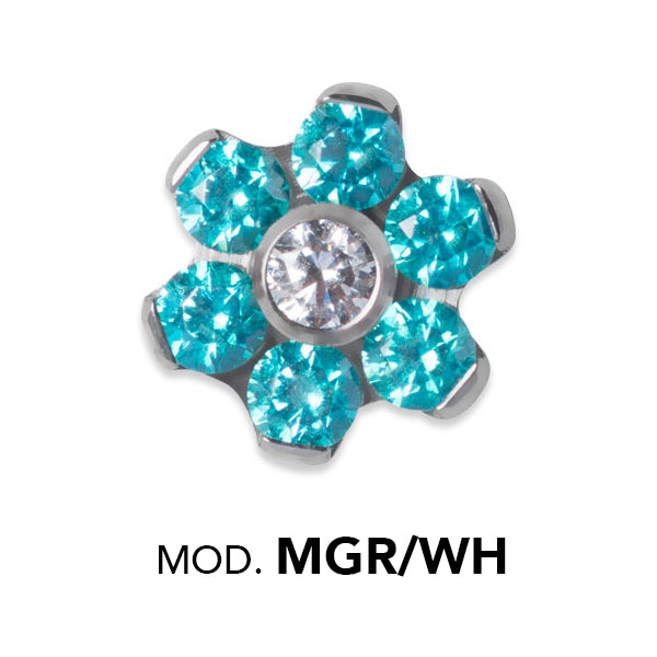 TT int MINI JEWELLED FLOWER DISC