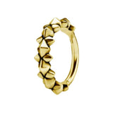 GD 316 HINGED RING (PYRAMIDS & SPIKES) 1,2x12mm