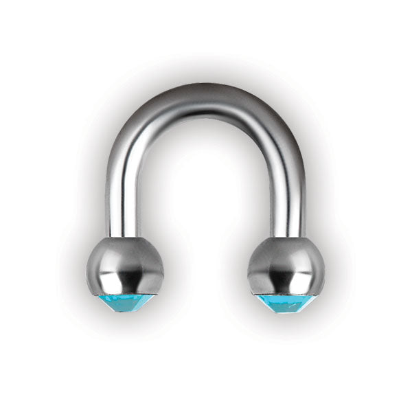 SS 316 DOUBLE JEWELLED MICRO U BARBELLS