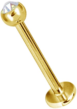 GD 316 JEWELLED LABRET 1,2mm base 4mm