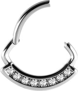 SS 316 HINGED SEPTUM/DAITH CLICKER 1,2x6mm WH mod. 01