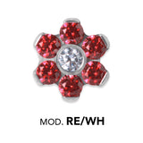 TT int MINI JEWELLED FLOWER DISC