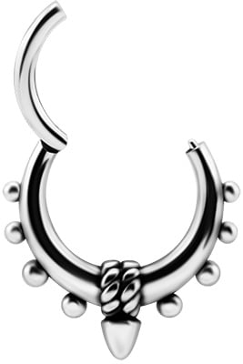 SS 316 HINGED CLICKER WITH ROPE AND SPIKE