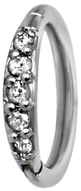 SS 316 HINGED RING SET with Jewels