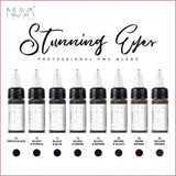 Nuva Colors PMU Pigment Set - Eyeliner Collection (8 x 15 ml)