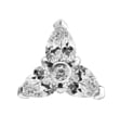 SS 316 int ATTACHMENT 1,2mm CUBIC ZIRCONIA mod. 65L - WH (8mm)