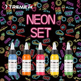 XTreme Ink Tattoofarbe - Neon Set (5 x 30 ml)