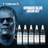 XTreme Ink Tattoofarbe - Opaque Blue Set (5 x 30 ml)