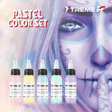 XTreme Ink Tattoofarbe - Pastel Set (5 x 30 ml)
