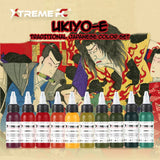 XTreme Ink Tattoofarbe - Traditional Japanese Color Set (10 x 30 ml)