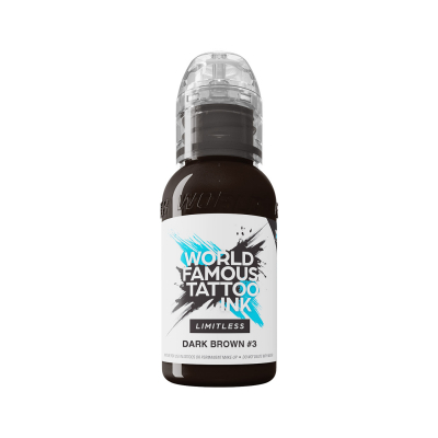 World Famous Limitless Tattoofarbe - Dark Brown 3 (30 ml)