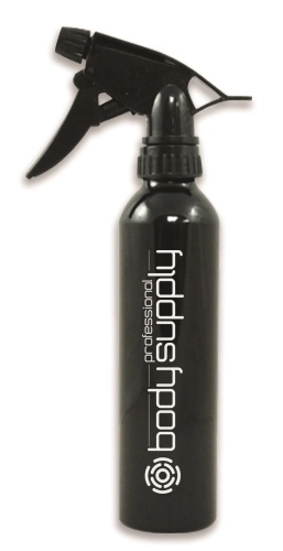 BodySupply Aluminium-Sprühflasche (250 ml) - Schwarz