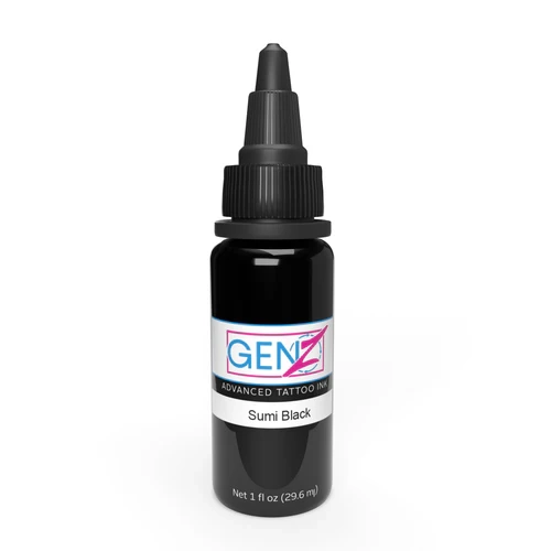 Intenze Ink Tattoofarbe REACH - Black Sumi (30 ml)