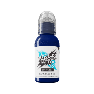 World Famous Limitless Tattoofarbe - Dark Blue 2 V2 (30ml)