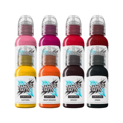 World Famous Limitless Tattoofarbe - Ryan Smith Flower Set (8 x 30ml)