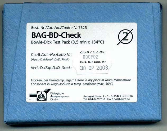 Bowie-Dick Test Pack