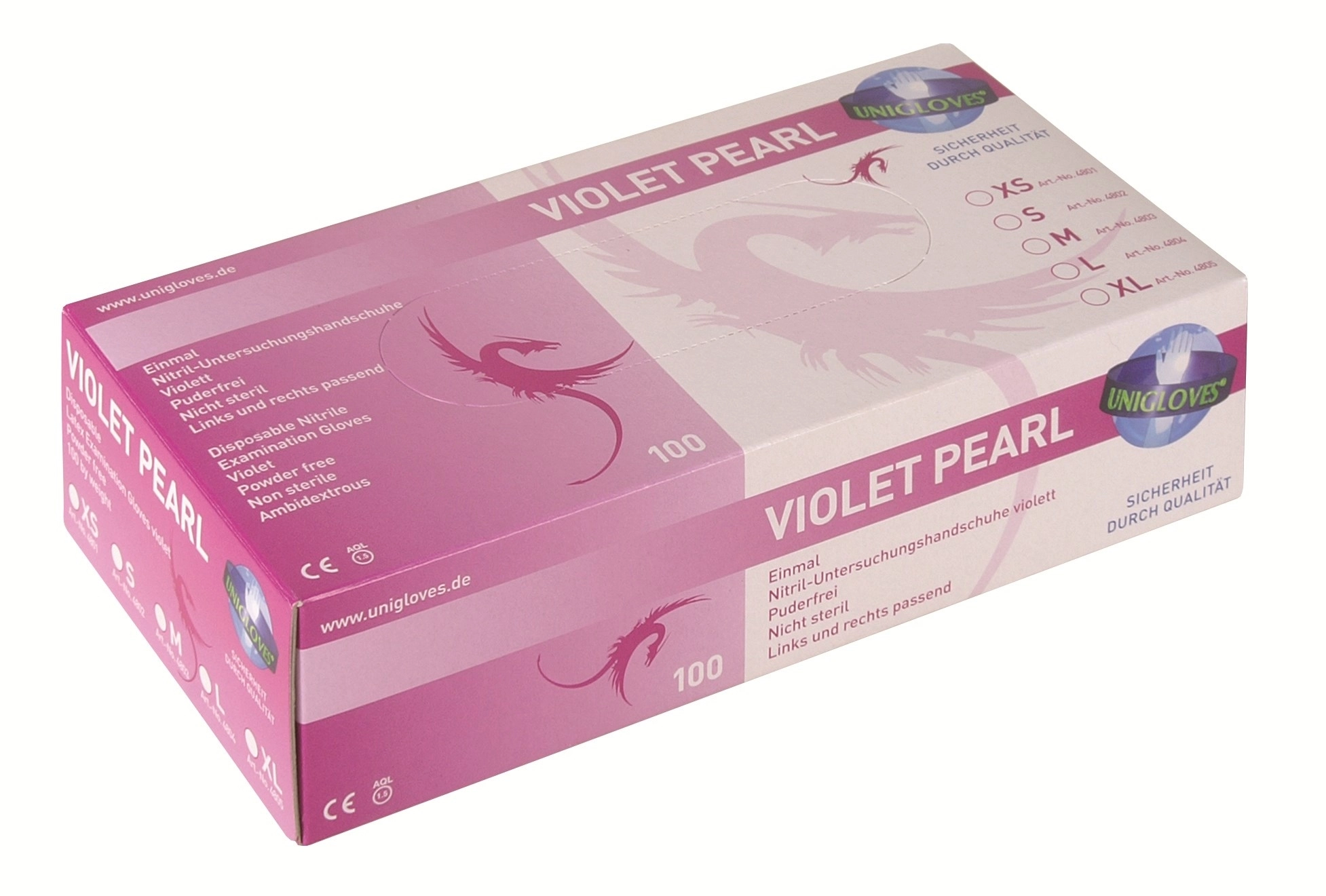 Unigloves Violet Pearl Nitrilhandschuhe