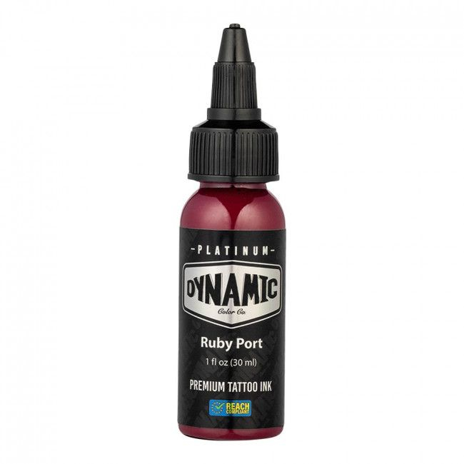 Dynamic Platinum Tattoo Ink - Ruby Port (30 ml) - Reach-konform