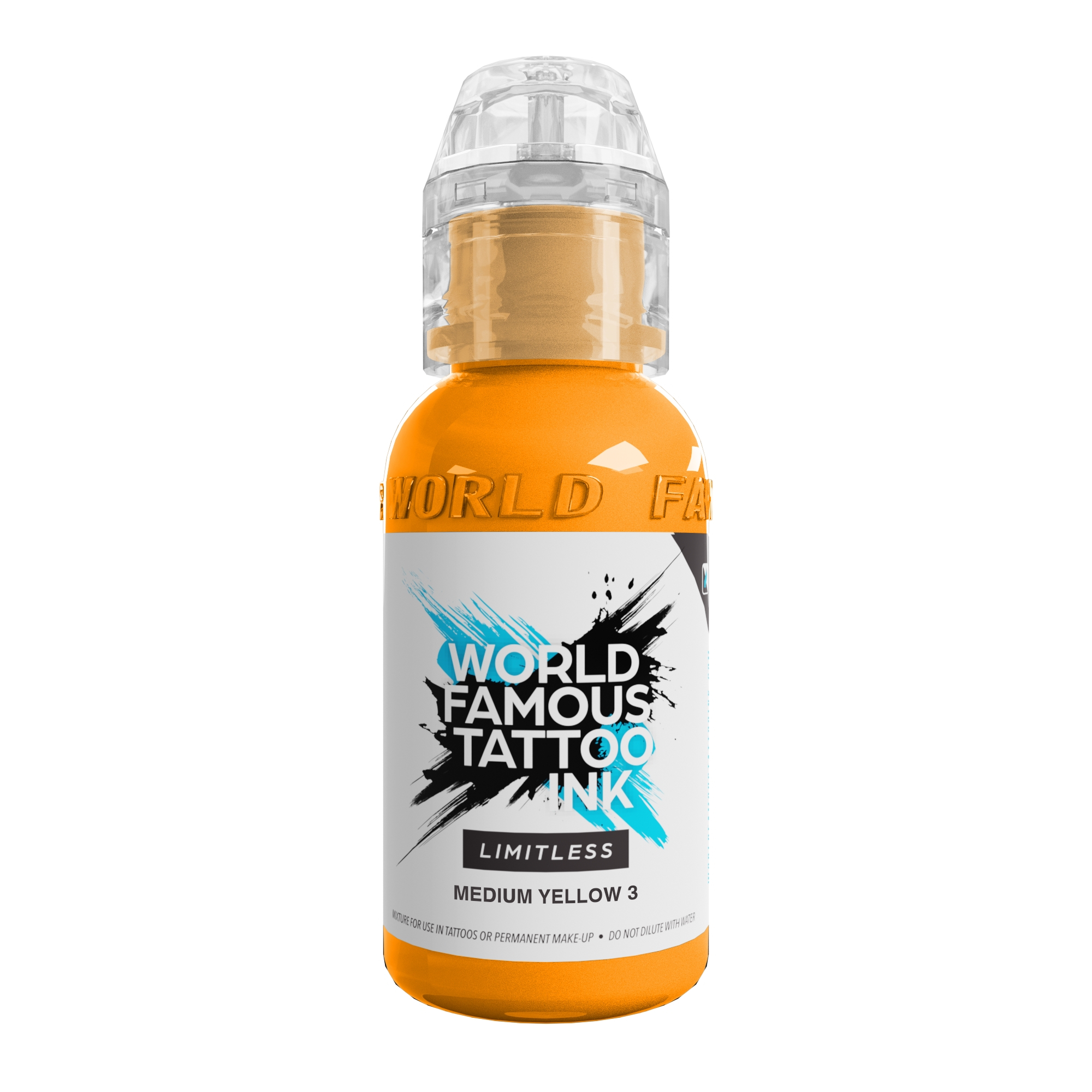 World Famous Limitless Tattoofarbe - Medium Yellow 3 (30ml)