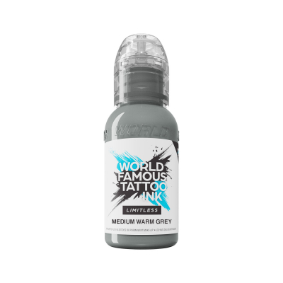 World Famous Limitless Tattoofarbe - Medium Warm Grey (30 ml)