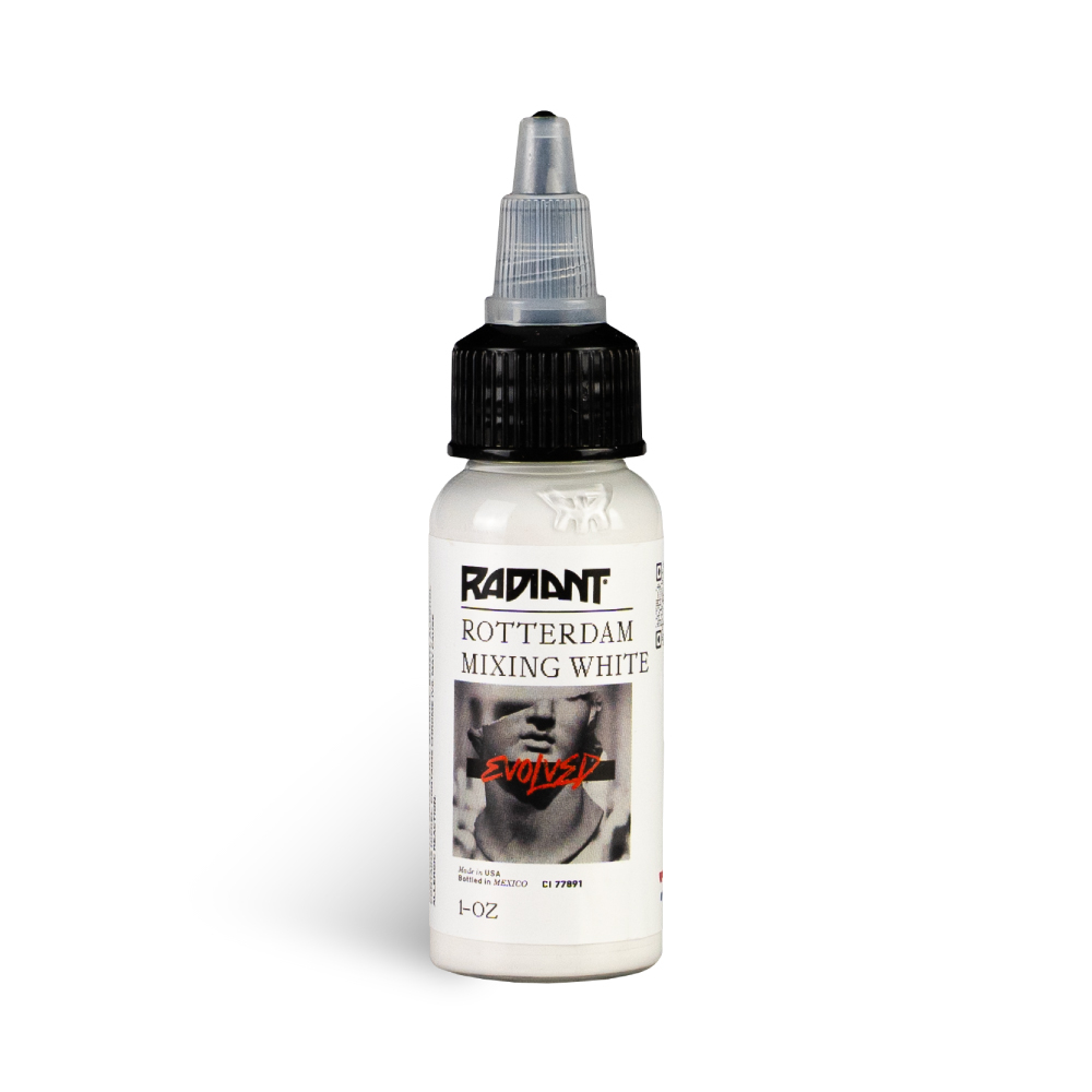 Radiant Tattoofarbe REACH - Rotterdam Mixing White (30 ml)