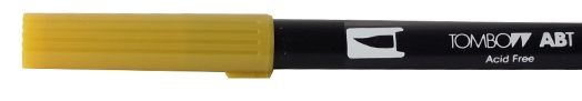 Tombow Dual Brush Tattoo-Stift - Yellow Gold