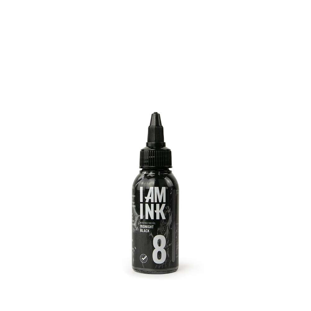 I AM INK Tattoofarbe - Second Generation - 8 Midnight Black