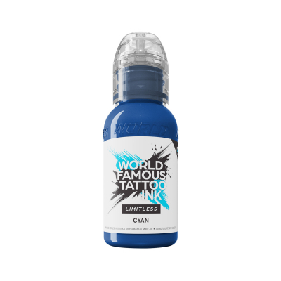 World Famous Limitless Tattoofarbe - Cyan (30ml)