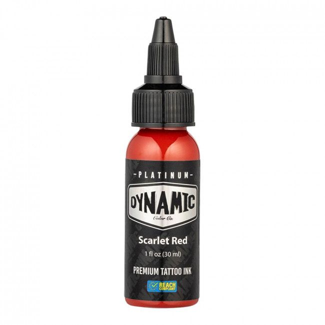 Dynamic Platinum Tattoo Ink - Scarlet (30 ml) - Reach-konform