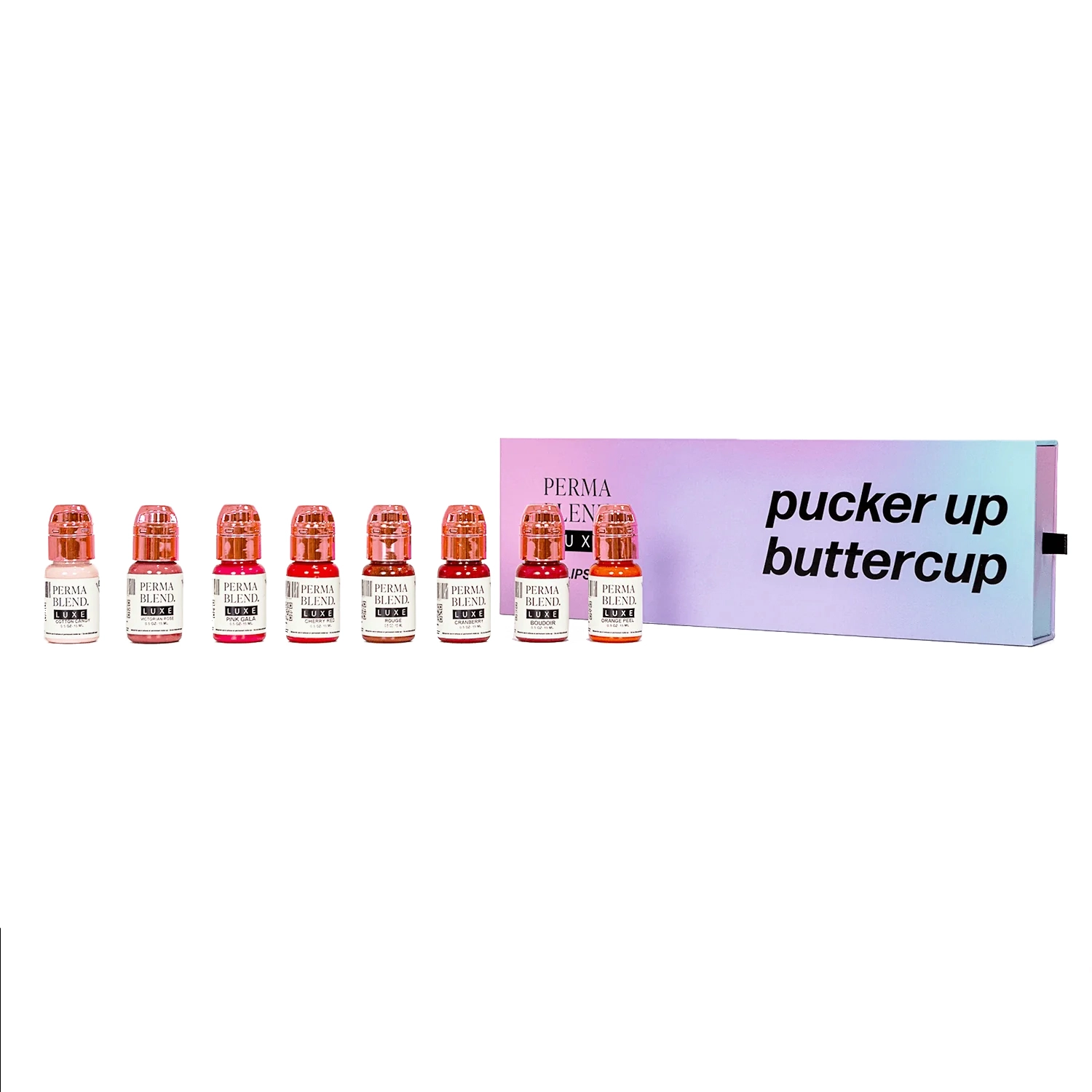 Perma Blend Luxe PMU Pigment - Pucker-Up Buttercup Set (8 x 15 ml)