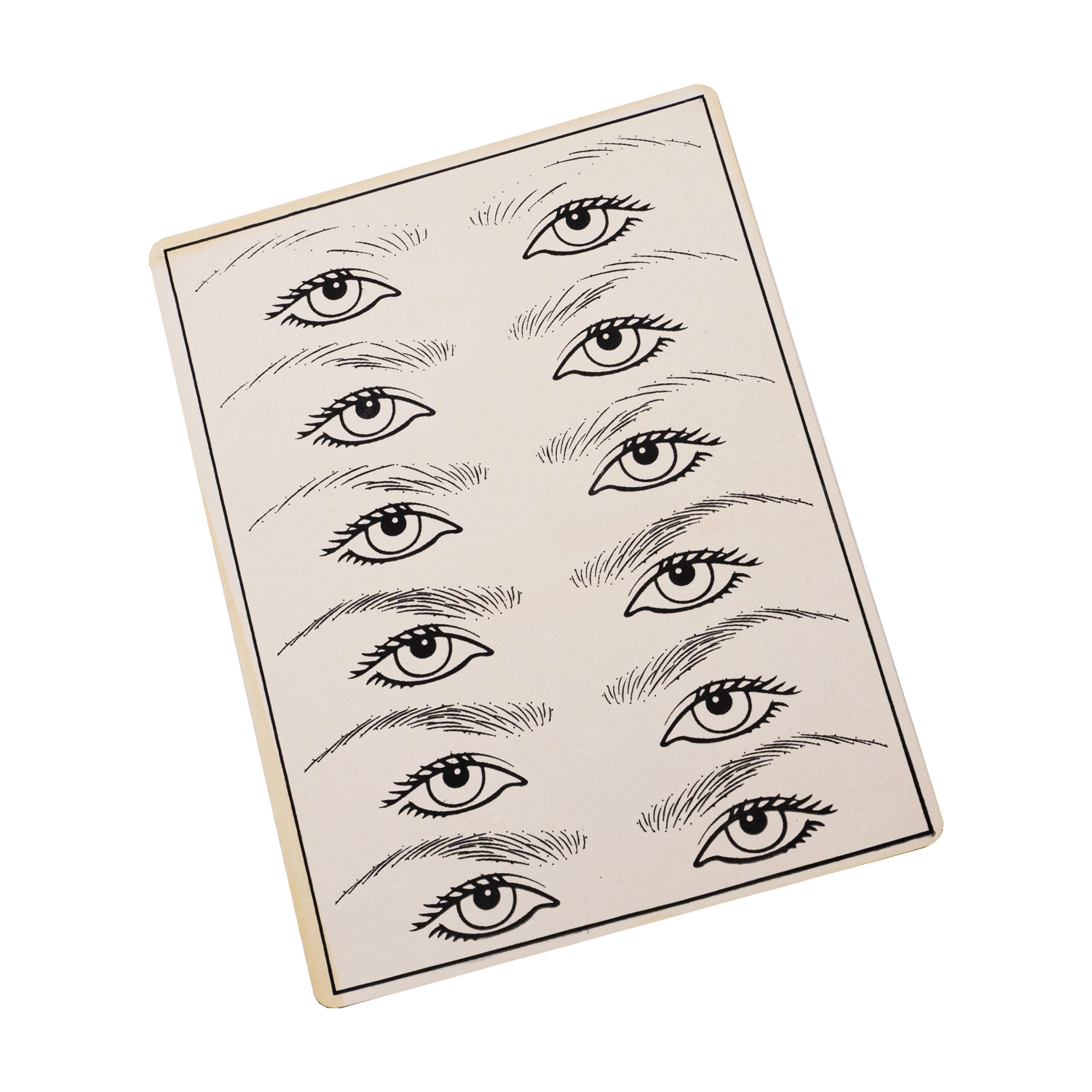 Augenbrauen-Übungspad (20 x 15 x 0,15 cm)