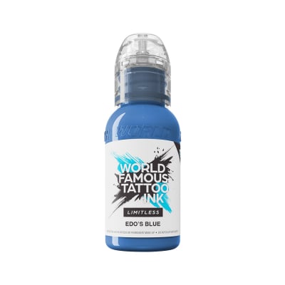 World Famous Limitless Tattoofarbe - Edo's Blue (30 ml)