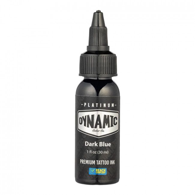 Dynamic Platinum Tattoo Ink - Dark Blue (30 ml) - Reach-konform