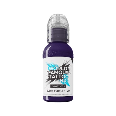 World Famous Limitless Tattoofarbe - Dark Purple 1 V2 (30 ml)