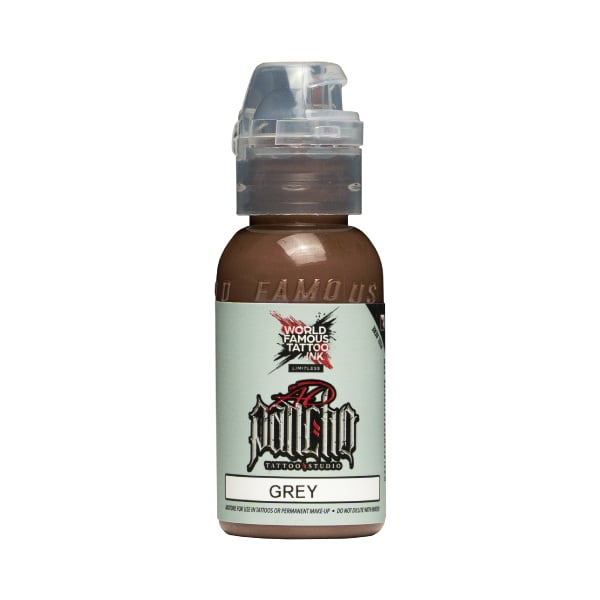 World Famous Limitless Tattoofarbe - A.D. Pancho Grey (30 ml)