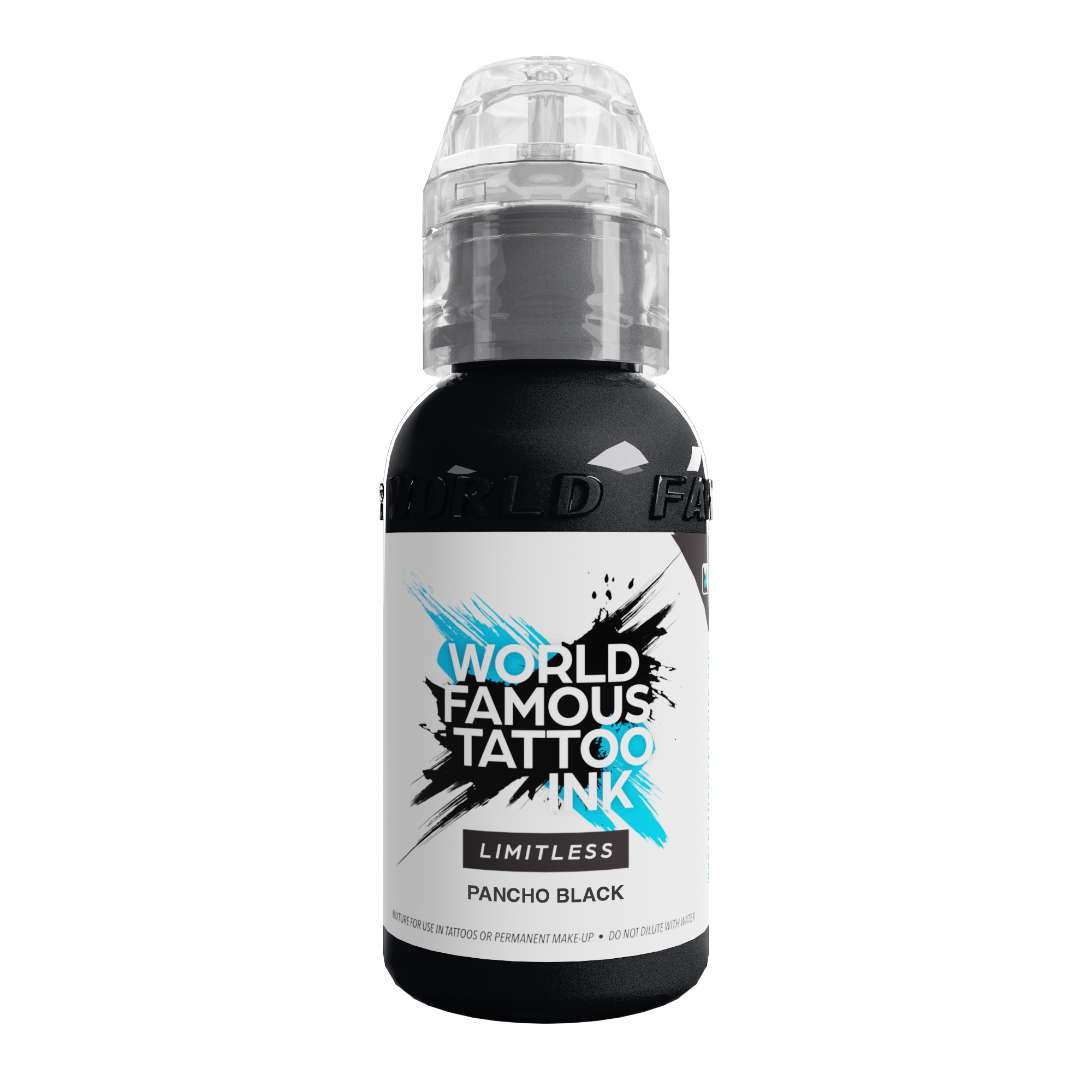 World Famous Limitless Tattoofarbe - Pancho Black (30ml)