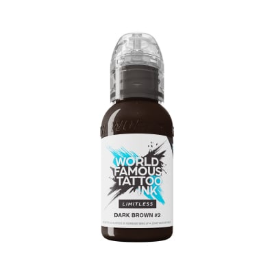 World Famous Limitless Tattoofarbe - Dark Brown 2 (30 ml)