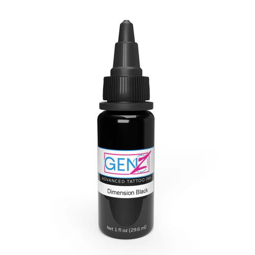 Intenze Ink Tattoofarbe REACH - Dimension Black (30 ml)