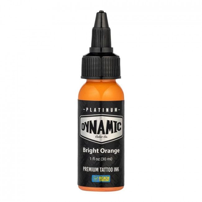 Dynamic Platinum Tattoo Ink - Bright Orange (30 ml) - Reach-konform