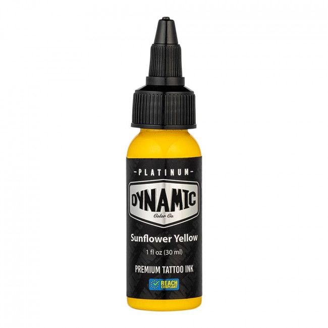 Dynamic Platinum Tattoo Ink - Sunflower (30 ml) - Reach-konform