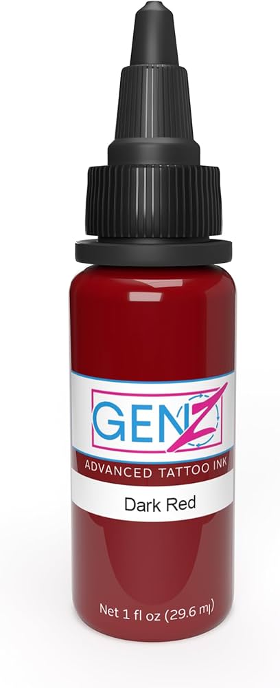 Intenze Ink Tattoofarbe REACH - Dark Red (30 ml)