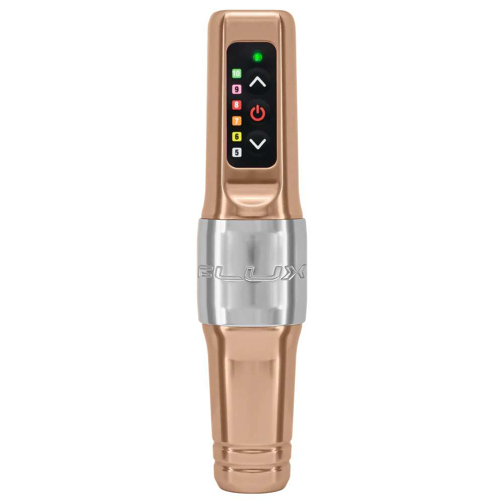 FK Irons Spektra Flux Mini Wireless Tattoomaschine - Champagner-Gold