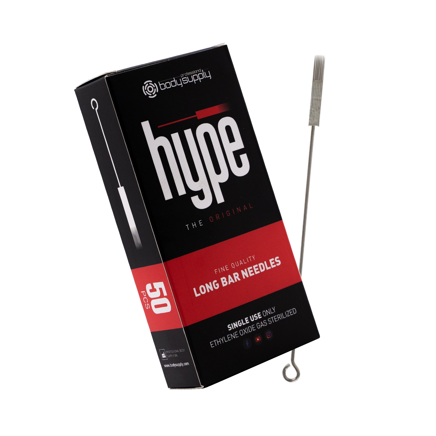 BodySupply Hype Nadeln 50 St. - 07MG Long Taper