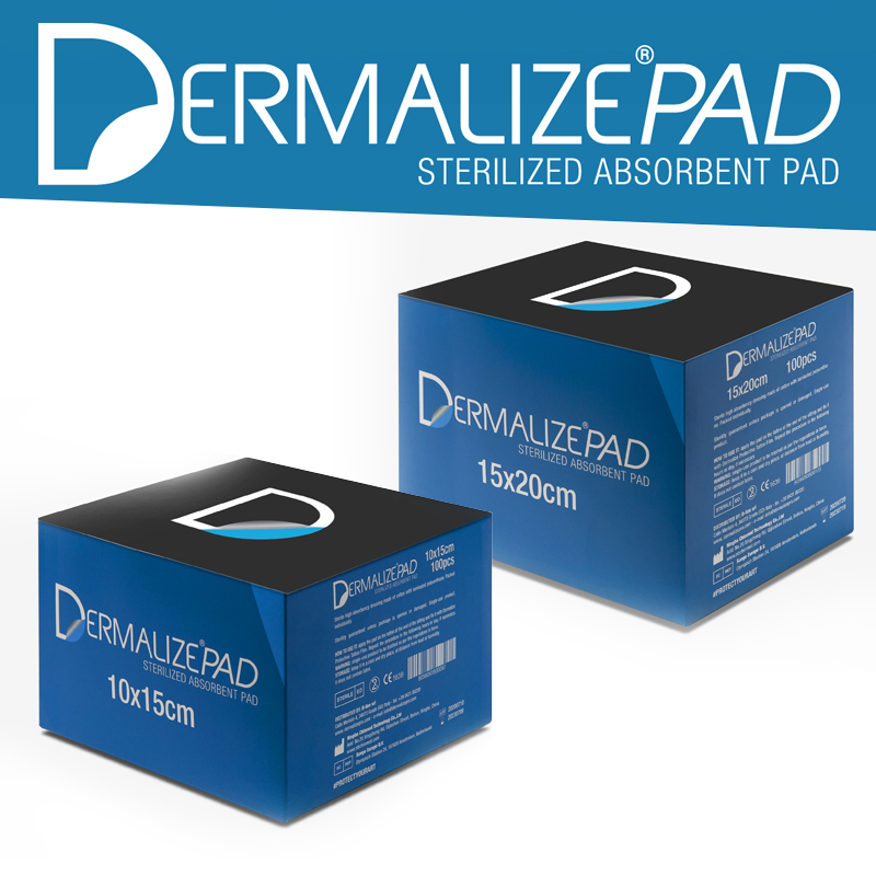 Dermalize Pad Sterilisierte Absorbierende Wattepads