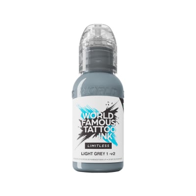 World Famous Limitless Tattoofarbe - Light Grey 1 V2 (30 ml)