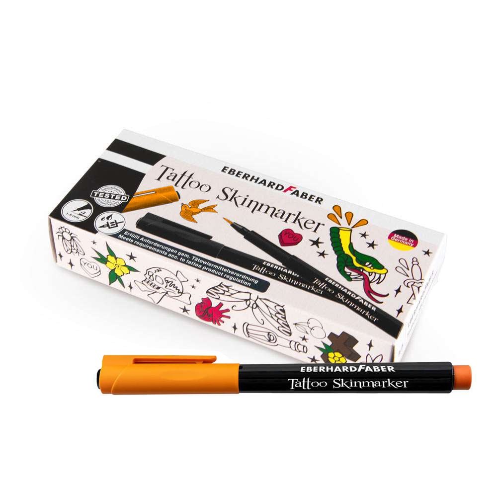 Eberhard Faber Tattoo Skinmarker - Packung mit 10 St. - Orange