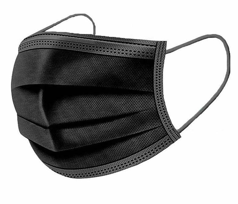 BodySupply Schwarze Gesichtsmasken 50 St.