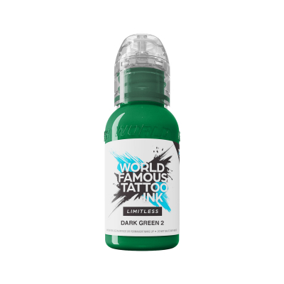 World Famous Limitless Tattoofarbe - Dark Green 2 (30ml)