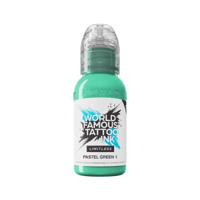 World Famous Limitless Tattoofarbe - Pastel Green 1 (30ml)