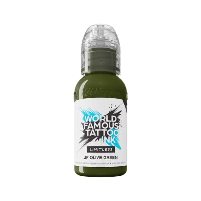 World Famous Limitless Tattoofarbe - JF Olive Green (30 ml)